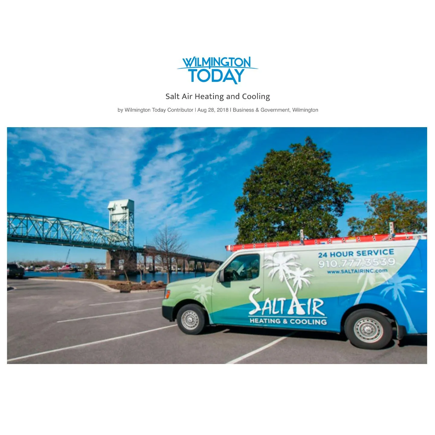 Salt Air news feature in Wilmington Today