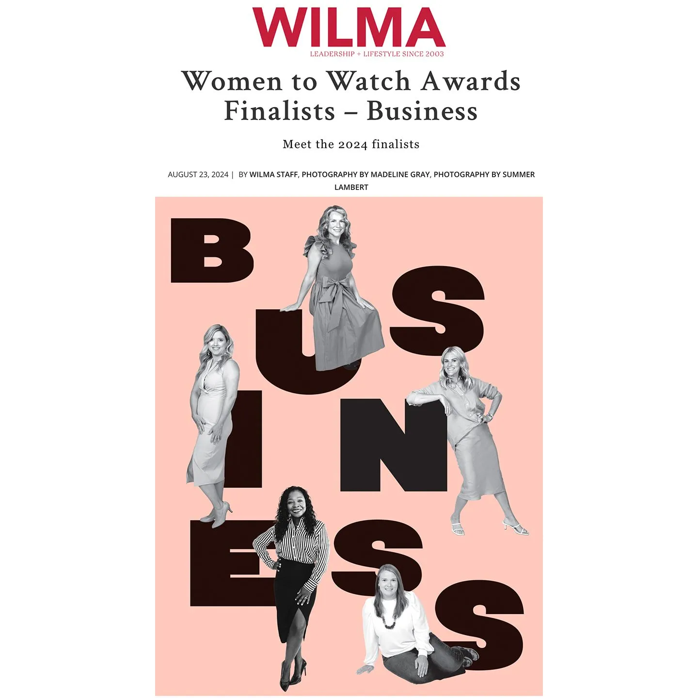 Salt Air recognized by WILMA Magazine
